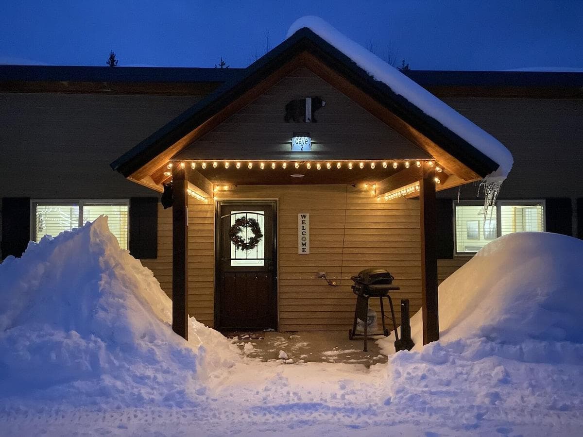 The light brighten up the place during the night.